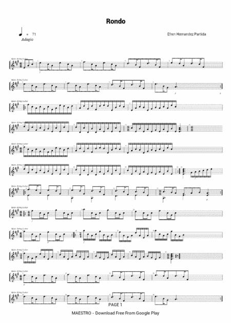 Free Sheet Music Sonatina Rondo