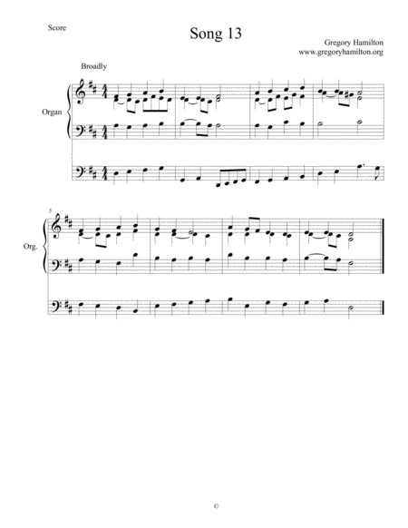 Song 13 Holy Spirit Truth Divine Alternative Harmonization Sheet Music