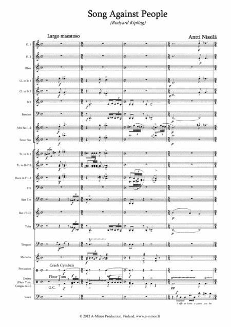 Song Against People Sheet Music