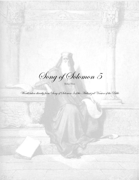 Song Of Solomon 5 Sheet Music