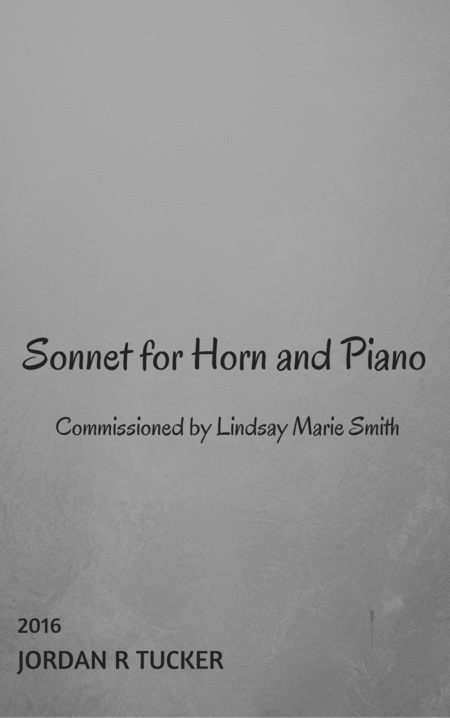 Free Sheet Music Sonnet For Horn And Piano