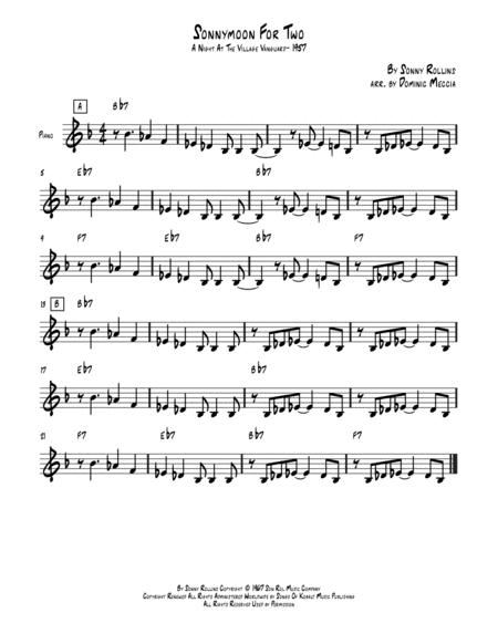 Sonnymoon For Two Piano Sheet Music