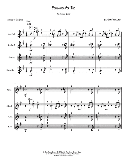 Free Sheet Music Sonnymoon For Two