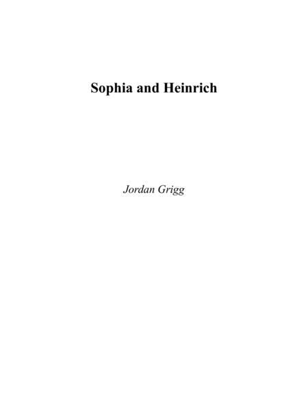 Sophia And Heinrich Score And Parts Sheet Music