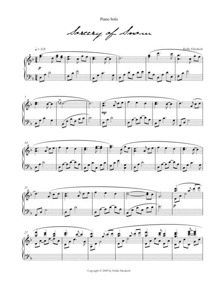 Sorcery Of Snow Sheet Music