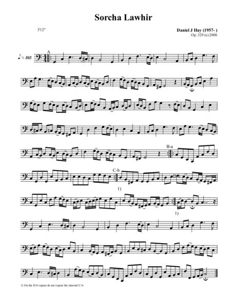 Sorcha Lawhir Bass Solo Sheet Music