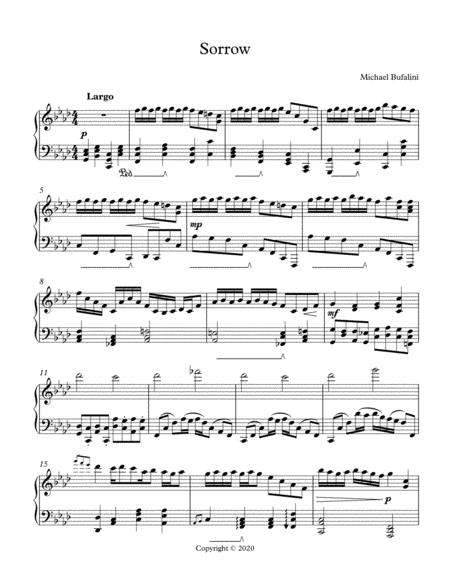 Sorrow Sheet Music