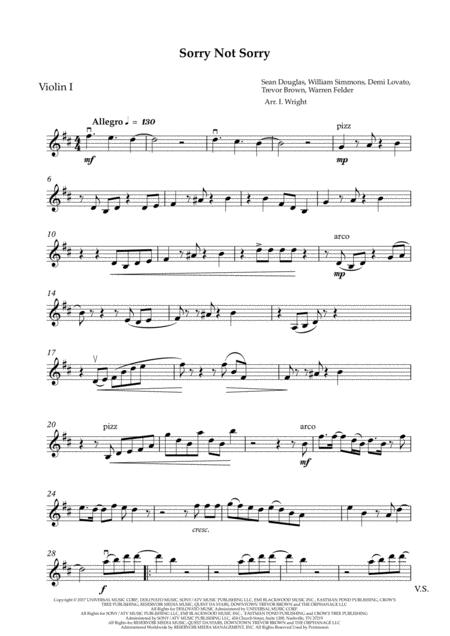 Free Sheet Music Sorry Not Sorry Demi Lovato