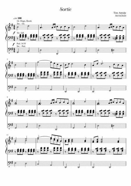 Free Sheet Music Sortie