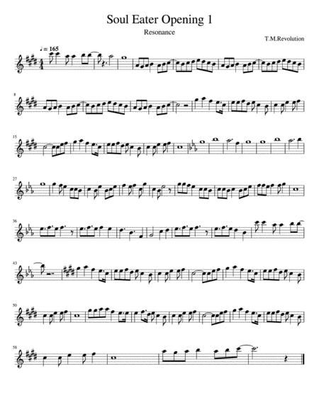 Soul Eater Opening 1 Sheet Music