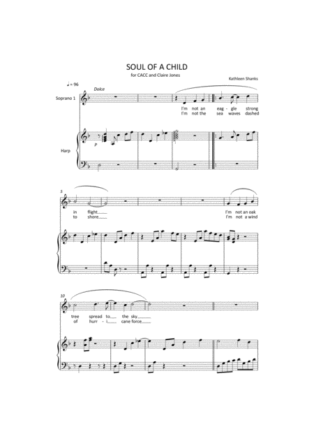 Free Sheet Music Soul Of A Child