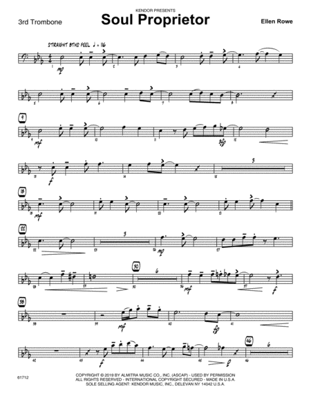 Soul Proprietor 3rd Trombone Sheet Music