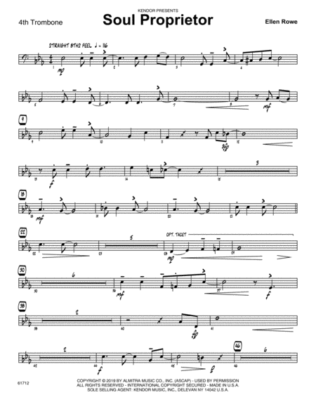 Soul Proprietor 4th Trombone Sheet Music