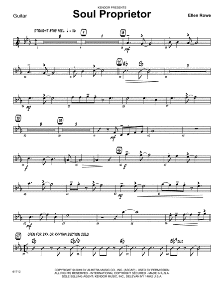 Soul Proprietor Guitar Sheet Music