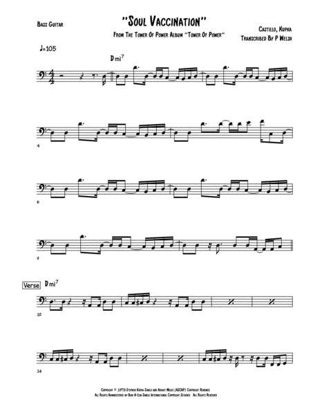 Soul Vaccination Bass Guitar Sheet Music