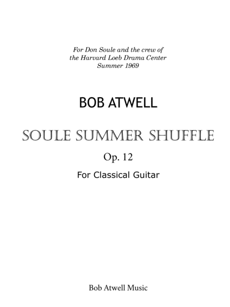 Soule Summer Shuffle Sheet Music
