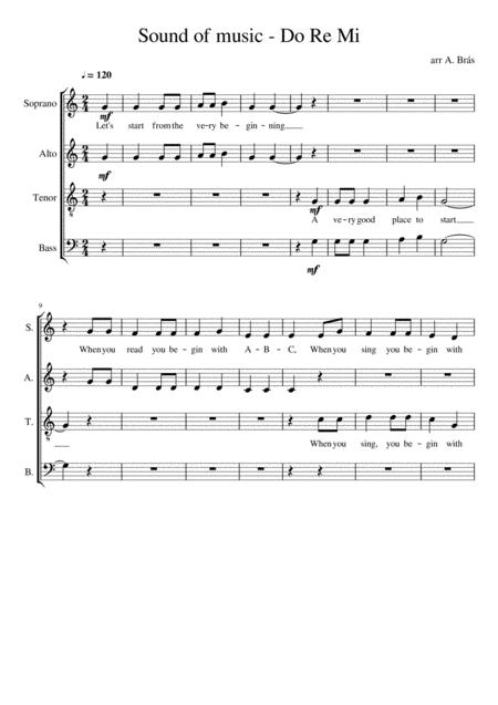 Sound Of Music Do Re Mi Sheet Music