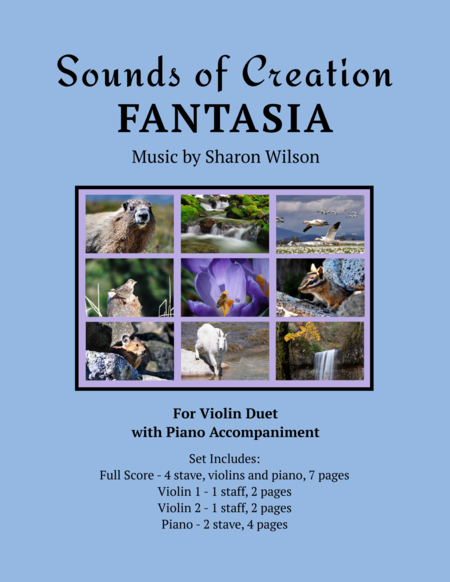 Free Sheet Music Sounds Of Creation Fantasia Violin Duet With Piano