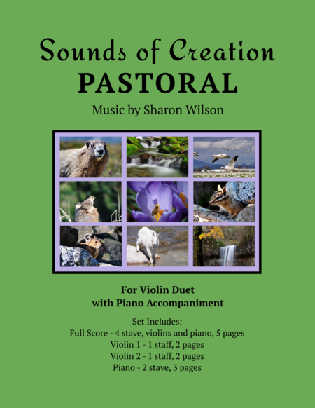 Free Sheet Music Sounds Of Creation Pastoral Violin Duet With Piano