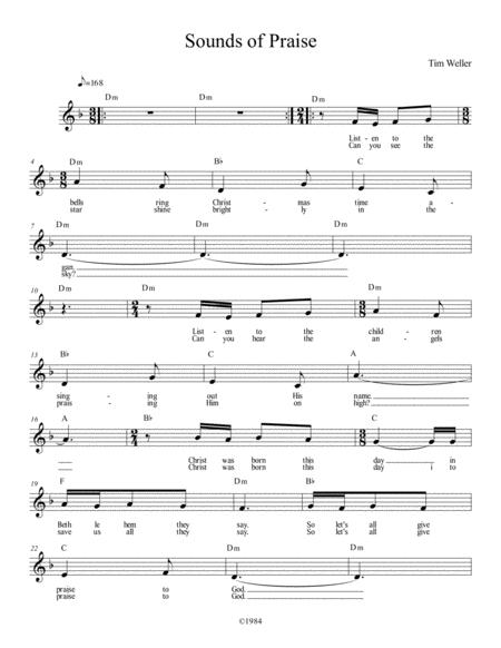 Free Sheet Music Sounds Of Praise