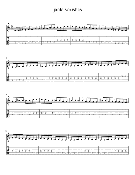 Free Sheet Music South Indian Classical Music Exercise 2 Janta Varishas