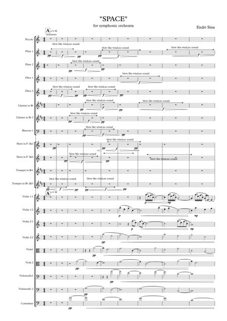 Free Sheet Music Space For Symphonic Orchestra