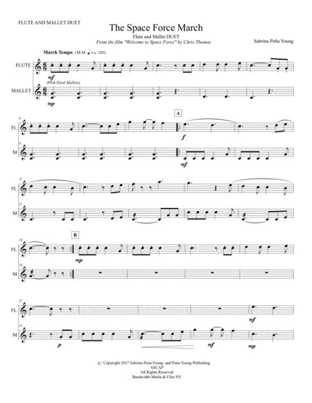 Space Force March Flute And Mallet Duet Sheet Music