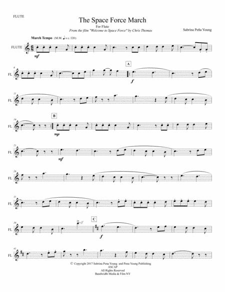 Space Force March For Flute Sheet Music