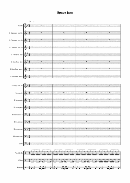 Space Jam Marching Band Music Sheet Music