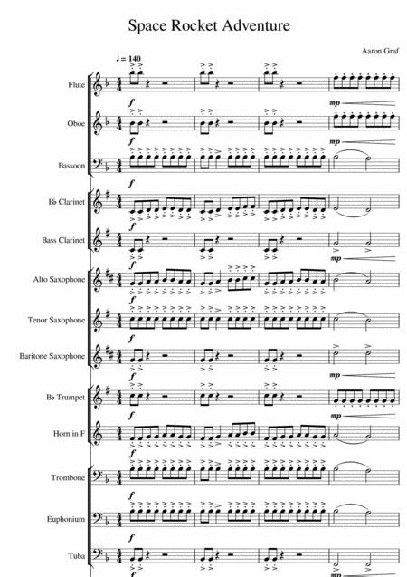 Space Rocket Adventure Sheet Music