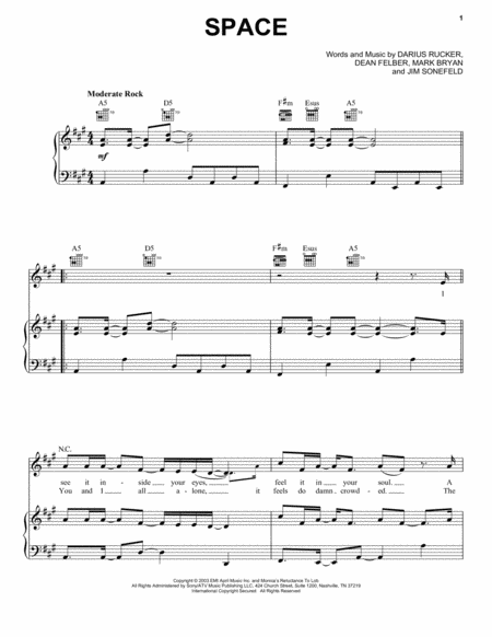 Free Sheet Music Space