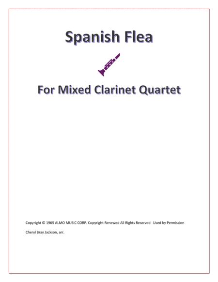 Spanish Flea For Clarinet Quartet Sheet Music