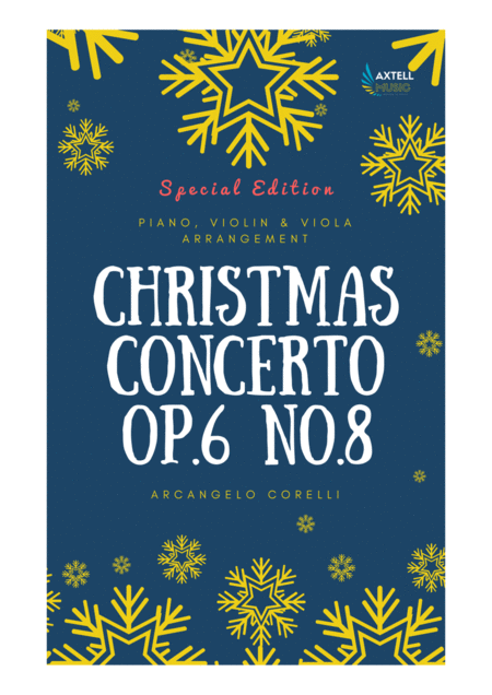 Special Edition Christmas Concerto Op 6 No 8 For Piano Violin Viola Chamber Ensemble Sheet Music