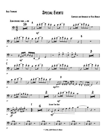 Special Events Sheet Music