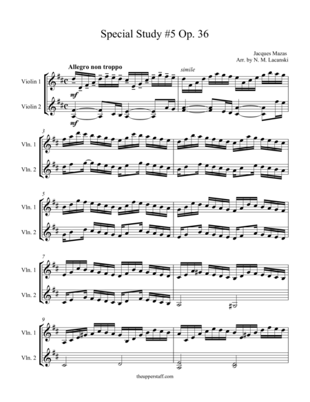 Free Sheet Music Special Study 5 Op 36