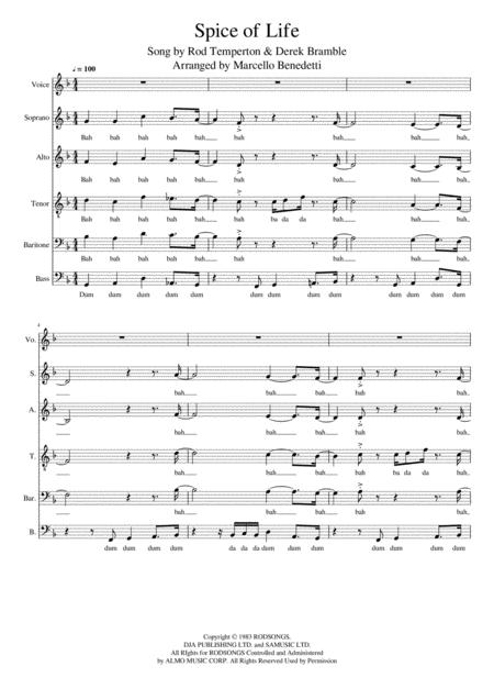 Spice Of Life Sheet Music