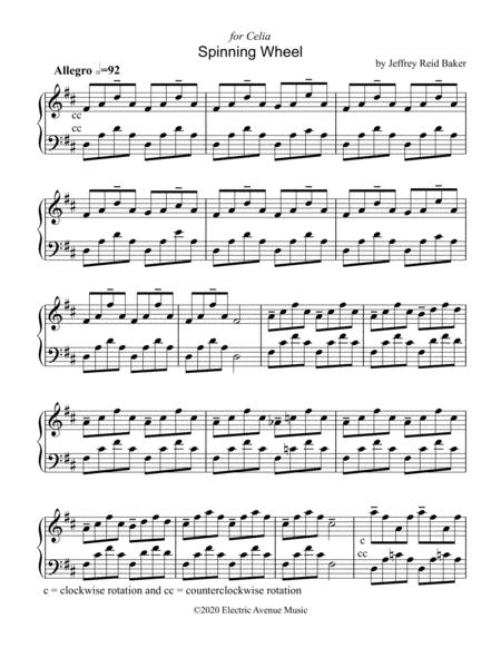 Spinning Wheel Concert Etude In Wrist Rotation Sheet Music