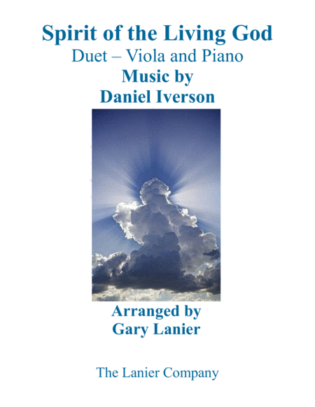 Spirit Of The Living God Duet Viola Piano With Parts Sheet Music