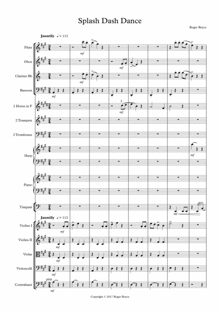 Splash Dash Dance Sheet Music