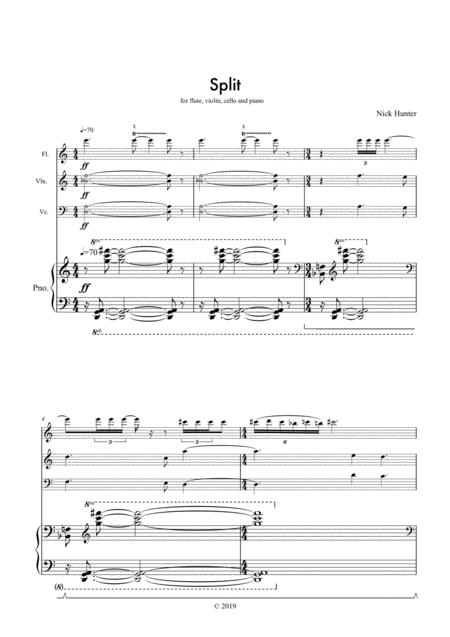 Free Sheet Music Split