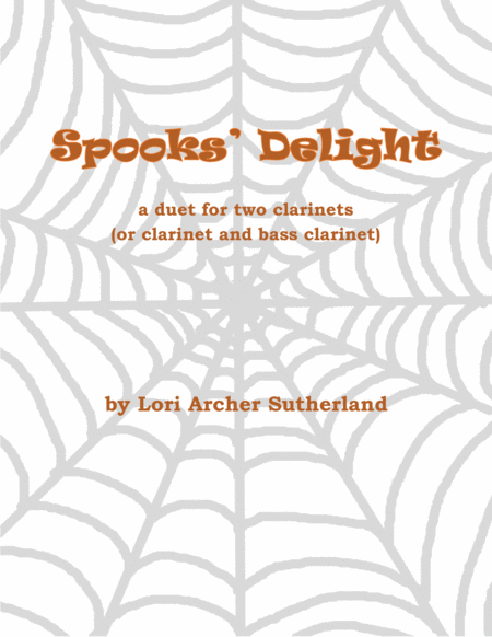 Free Sheet Music Spooks Delight For Clarinet Duet