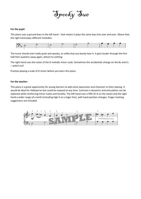 Free Sheet Music Spooky Sue