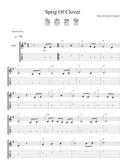 Sprig Of Clover Sheet Music