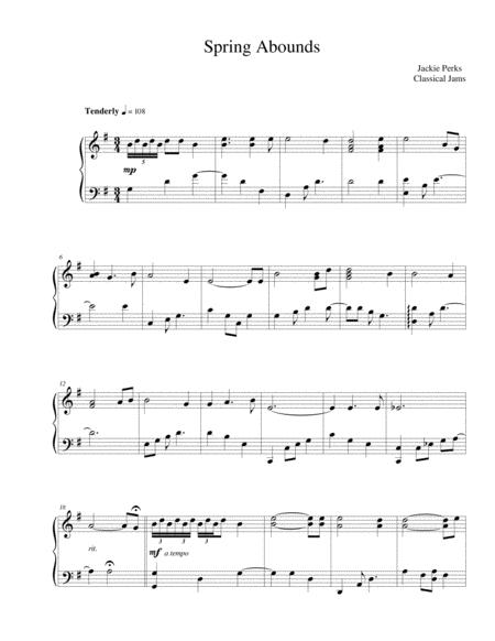 Free Sheet Music Spring Abounds