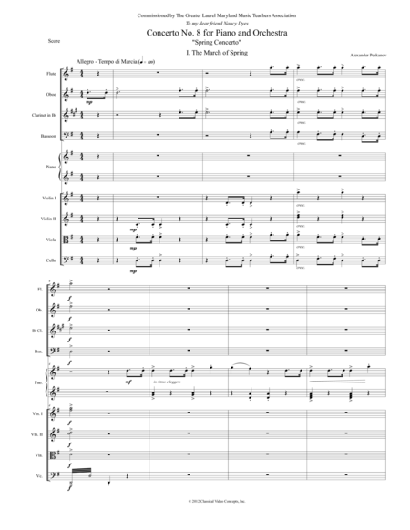 Spring Concerto Orchestra Score Sheet Music