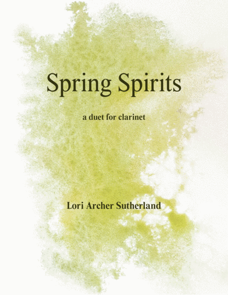 Free Sheet Music Spring Spirits For Clarinet Duet