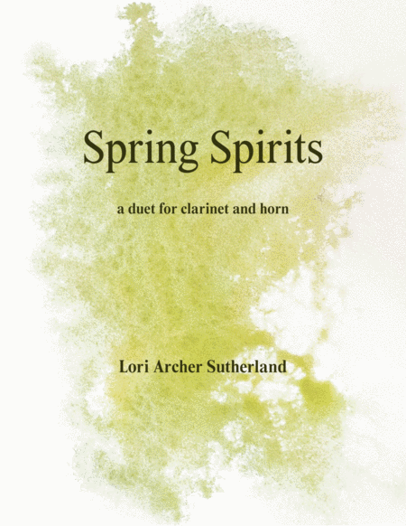 Spring Spirits For Clarinet Horn Duet Sheet Music