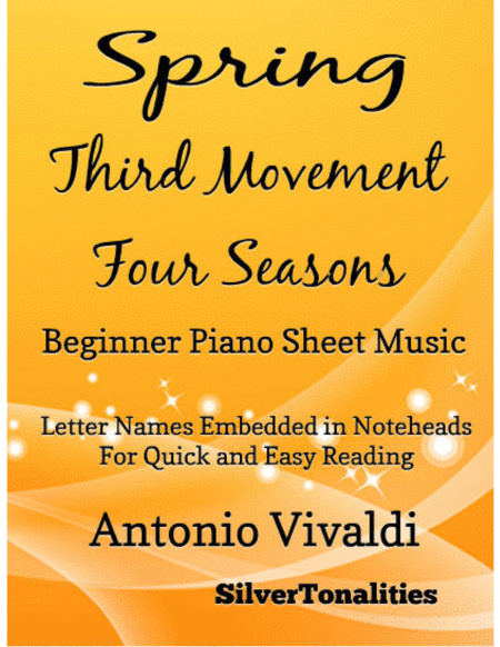 Spring Third Movement The Four Seasons Beginner Piano Sheet Music Sheet Music