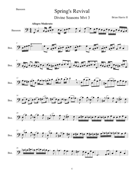 Springs Revival Sheet Music