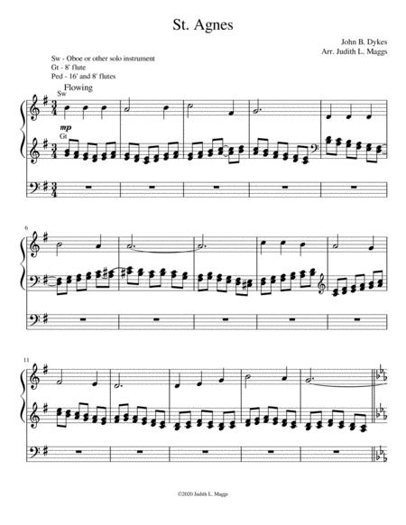 Free Sheet Music St Agnes Organ Solo